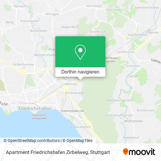 Apartment Friedrichshafen Zirbelweg Karte