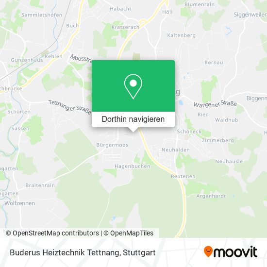 Buderus Heiztechnik Tettnang Karte
