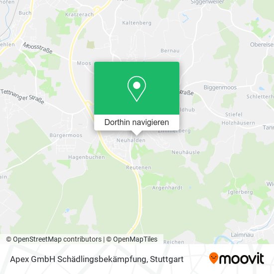 Apex GmbH Schädlingsbekämpfung Karte