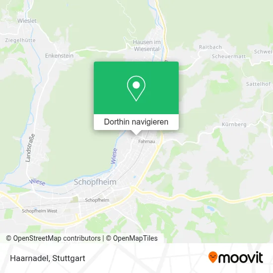 Haarnadel Karte