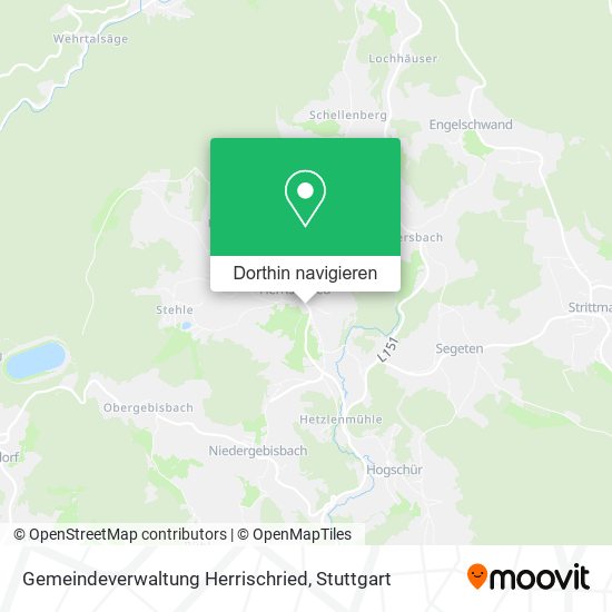 Gemeindeverwaltung Herrischried Karte