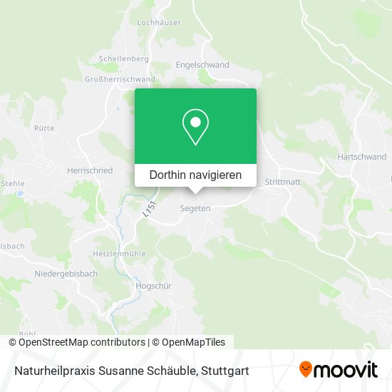 Naturheilpraxis Susanne Schäuble Karte