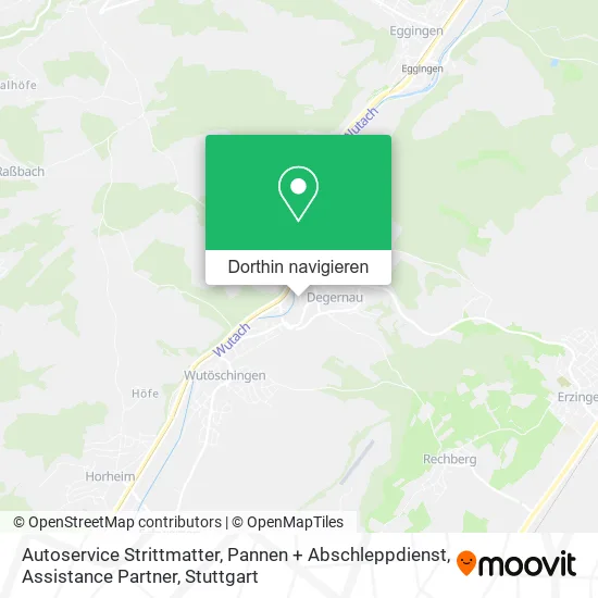 Autoservice Strittmatter, Pannen + Abschleppdienst, Assistance Partner Karte