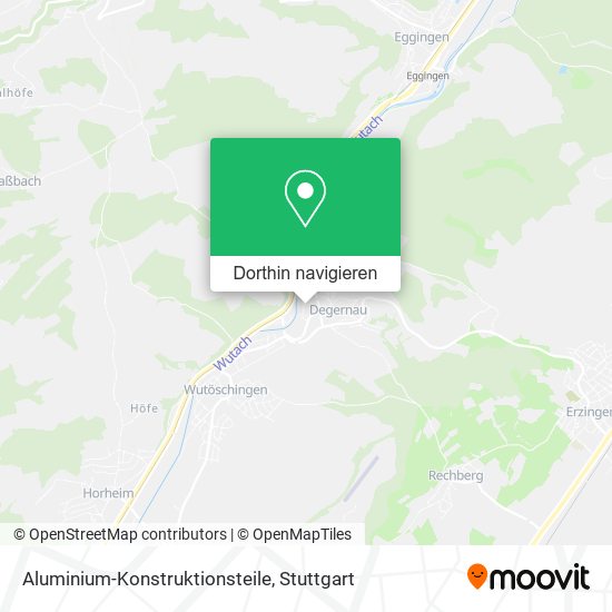 Aluminium-Konstruktionsteile Karte