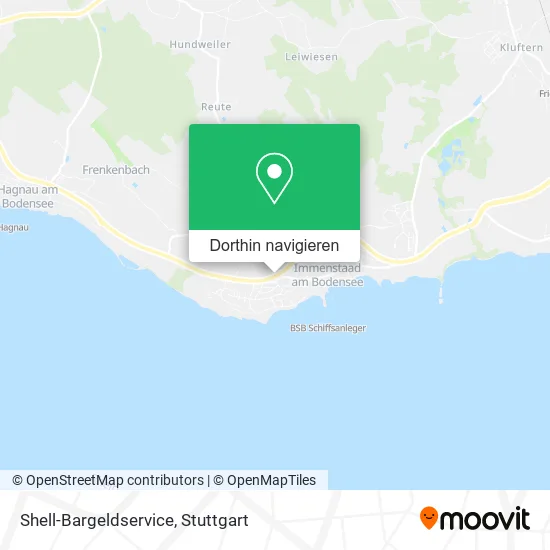 Shell-Bargeldservice Karte