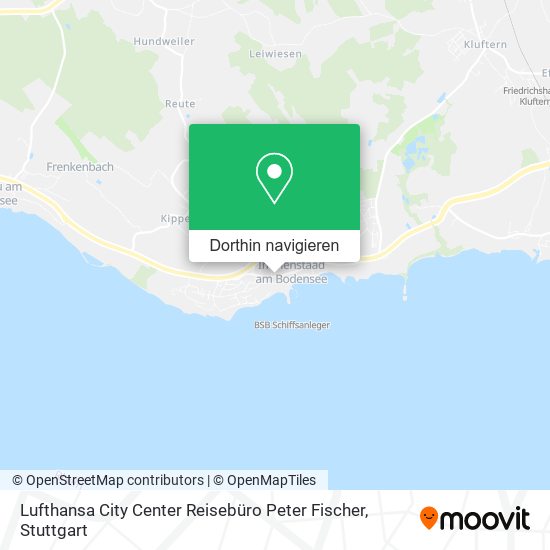 Lufthansa City Center Reisebüro Peter Fischer Karte