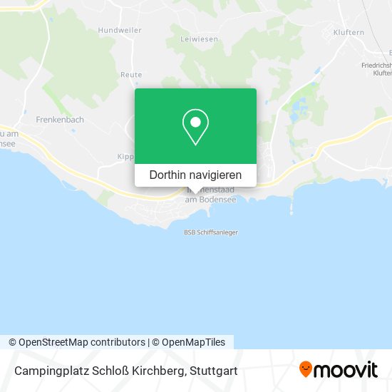 Campingplatz Schloß Kirchberg Karte