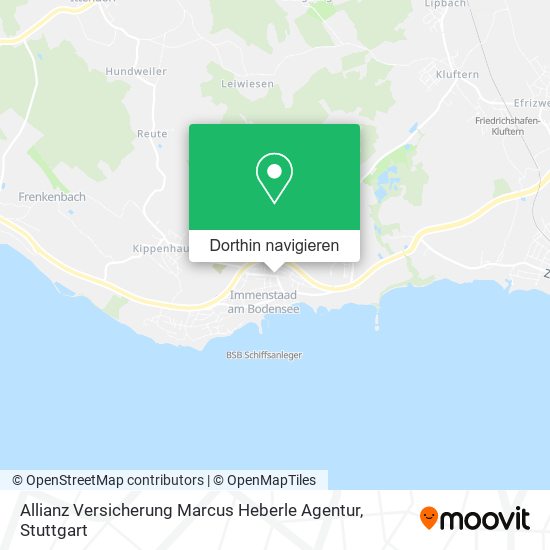 Allianz Versicherung Marcus Heberle Agentur Karte