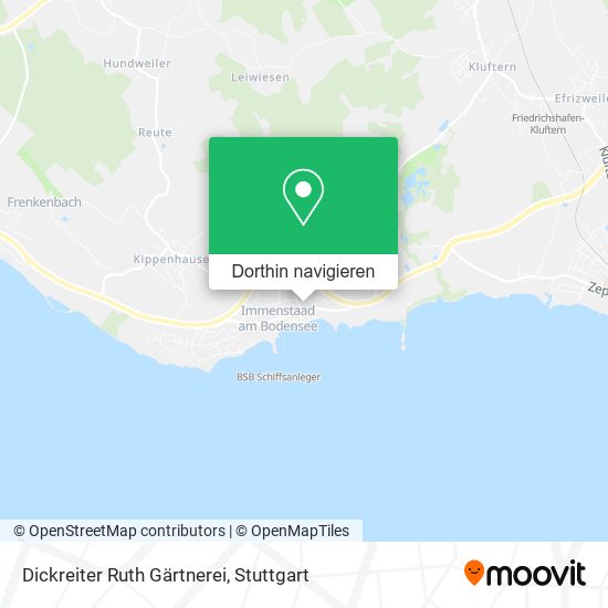 Dickreiter Ruth Gärtnerei Karte