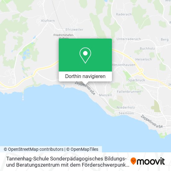 Tannenhag-Schule Sonderpädagogisches Bildungs- und Beratungszentrum mit dem Förderschwerpunkt Karte