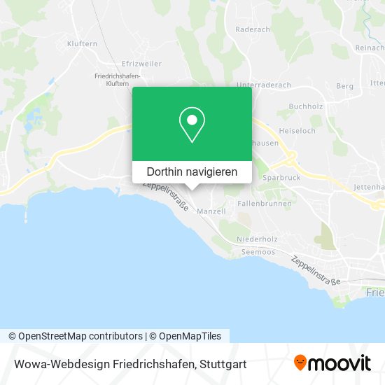 Wowa-Webdesign Friedrichshafen Karte