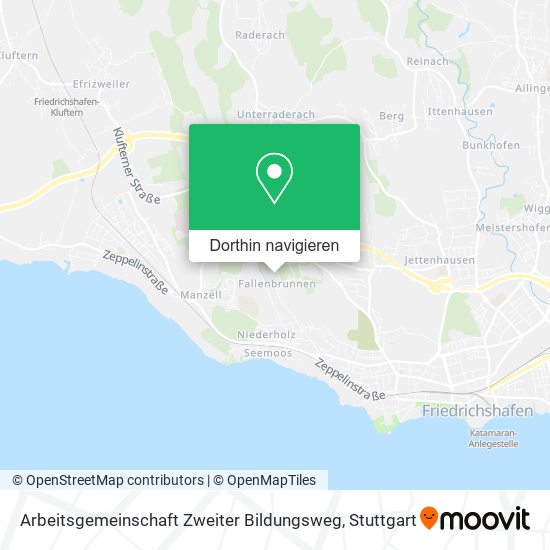 Arbeitsgemeinschaft Zweiter Bildungsweg Karte