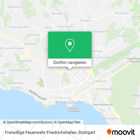 Freiwillige Feuerwehr Friedrichshafen Karte