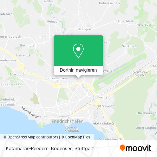 Katamaran-Reederei Bodensee Karte