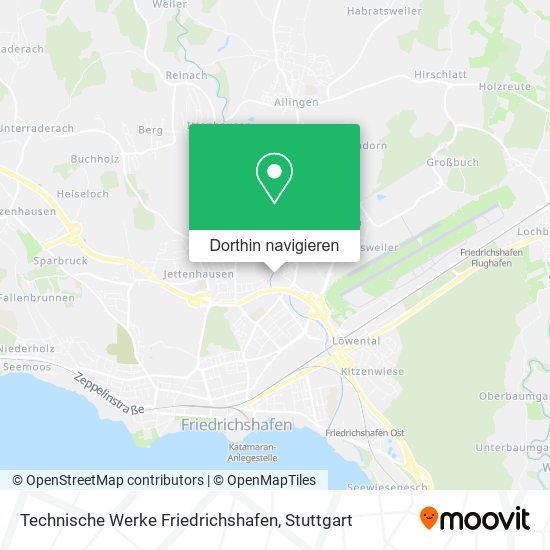 Technische Werke Friedrichshafen Karte