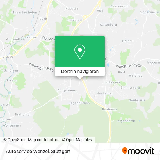 Autoservice Wenzel Karte