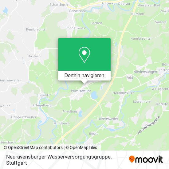 Neuravensburger Wasserversorgungsgruppe Karte