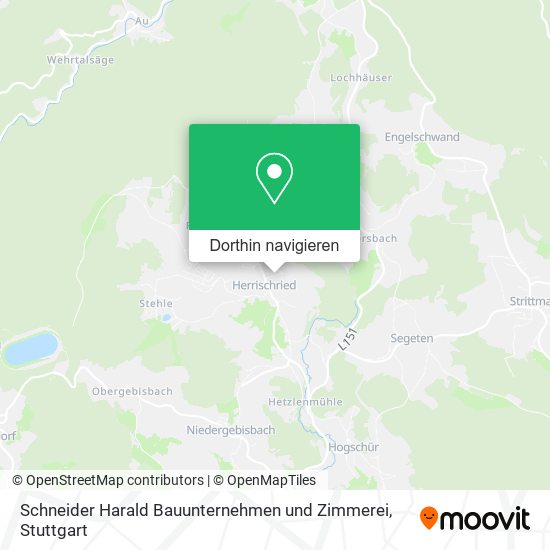 Schneider Harald Bauunternehmen und Zimmerei Karte