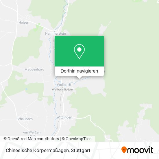 Chinesische Körpermaßagen Karte