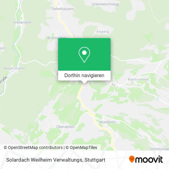 Solardach Weilheim Verwaltungs Karte