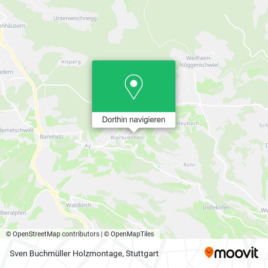 Sven Buchmüller Holzmontage Karte