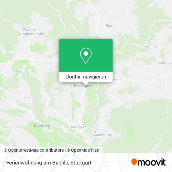 Ferienwohnung am Bächle Karte