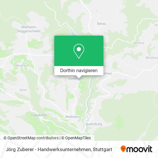 Jörg Zuberer - Handwerksunternehmen Karte