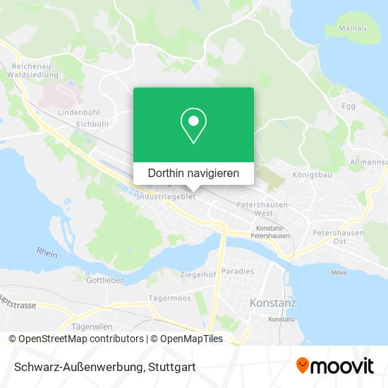 Schwarz-Außenwerbung Karte