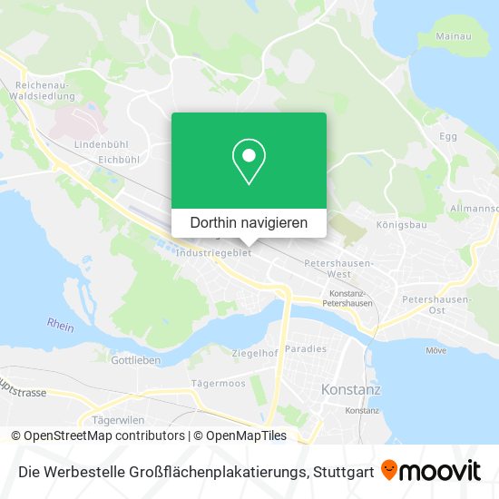 Die Werbestelle Großflächenplakatierungs Karte