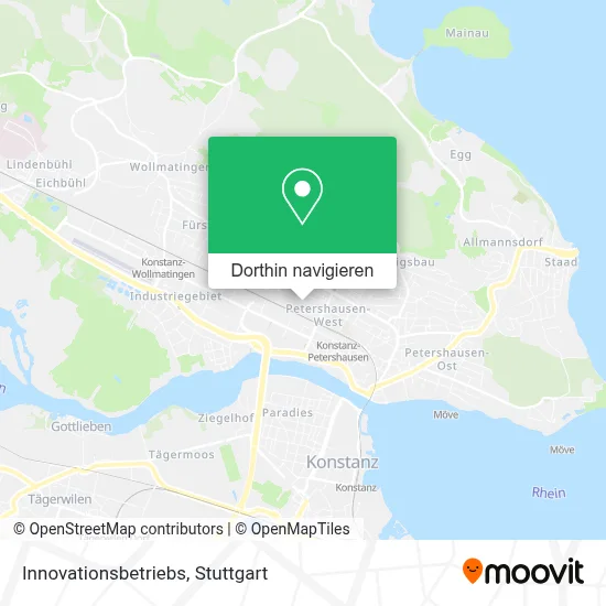Innovationsbetriebs Karte