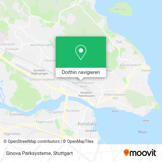 Sinova Parksysteme Karte