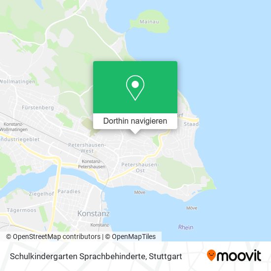 Schulkindergarten Sprachbehinderte Karte