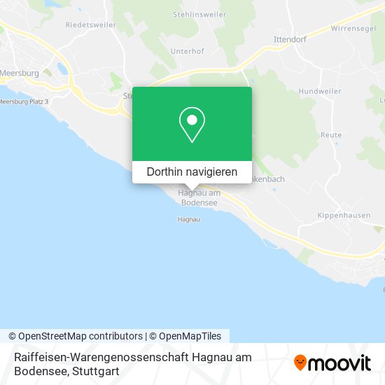 Raiffeisen-Warengenossenschaft Hagnau am Bodensee Karte