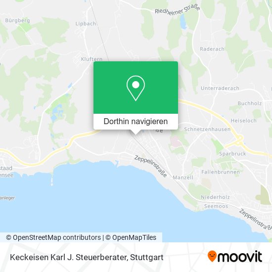 Keckeisen Karl J. Steuerberater Karte