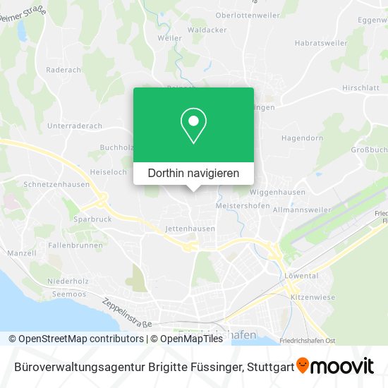 Büroverwaltungsagentur Brigitte Füssinger Karte