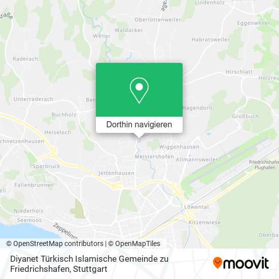 Diyanet Türkisch Islamische Gemeinde zu Friedrichshafen Karte