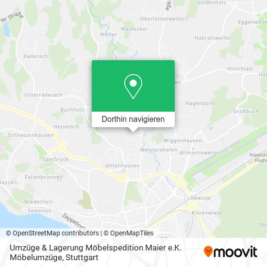 Umzüge & Lagerung Möbelspedition Maier e.K. Möbelumzüge Karte