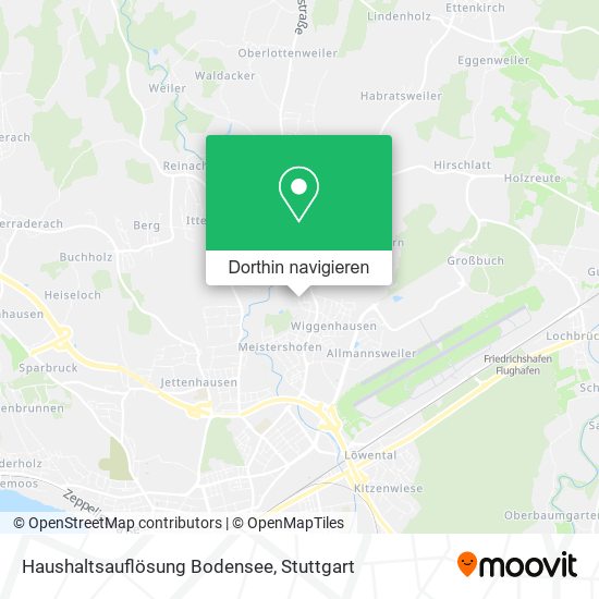 Haushaltsauflösung Bodensee Karte