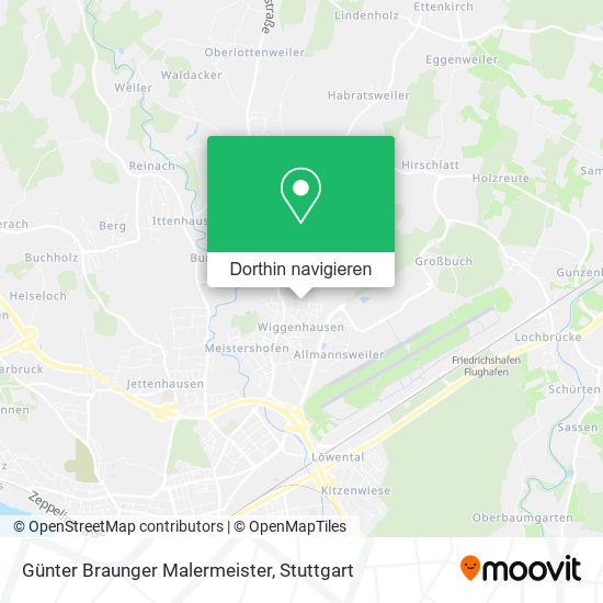 Günter Braunger Malermeister Karte