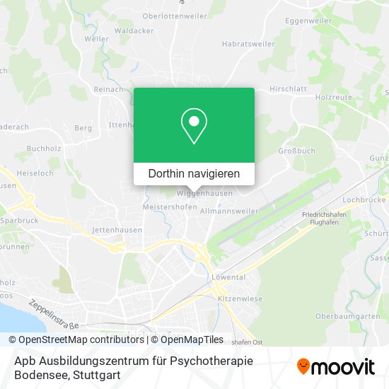 Apb Ausbildungszentrum für Psychotherapie Bodensee Karte