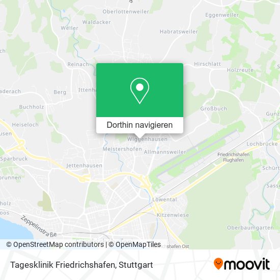 Tagesklinik Friedrichshafen Karte