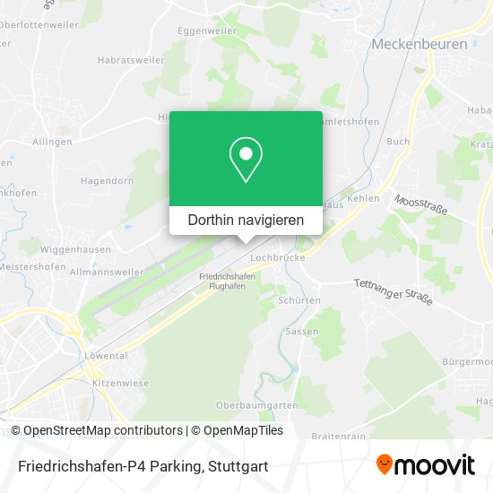 Friedrichshafen-P4 Parking Karte