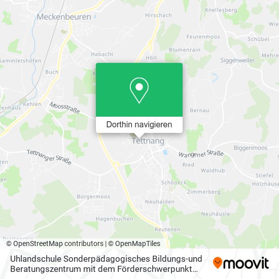 Uhlandschule Sonderpädagogisches Bildungs-und Beratungszentrum mit dem Förderschwerpunkt Lernen Karte