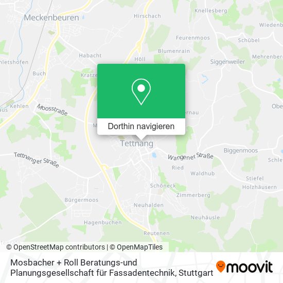 Mosbacher + Roll Beratungs-und Planungsgesellschaft für Fassadentechnik Karte