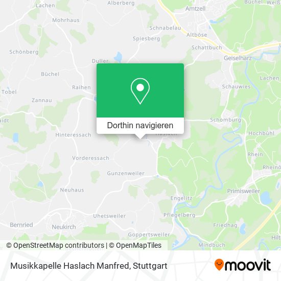 Musikkapelle Haslach Manfred Karte