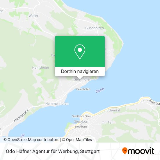 Odo Häfner Agentur für Werbung Karte