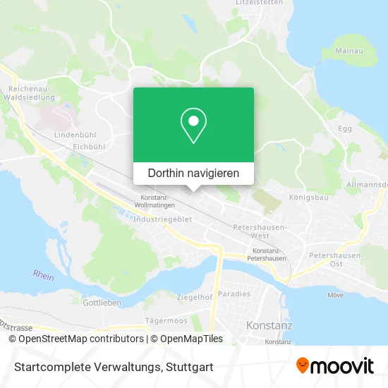 Startcomplete Verwaltungs Karte