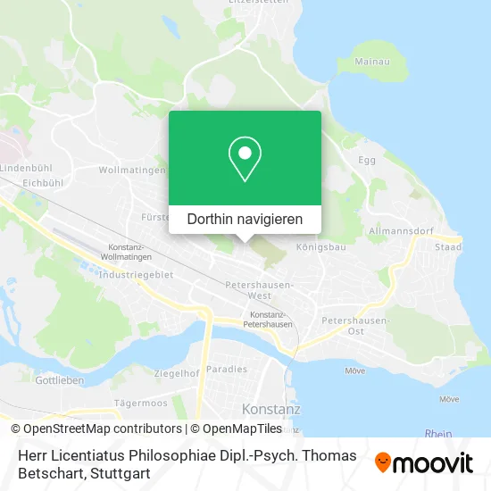Herr Licentiatus Philosophiae Dipl.-Psych. Thomas Betschart Karte