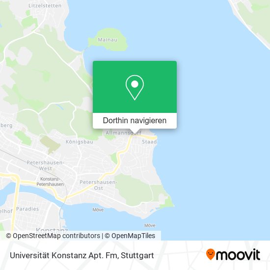 Universität Konstanz Apt. Fm Karte