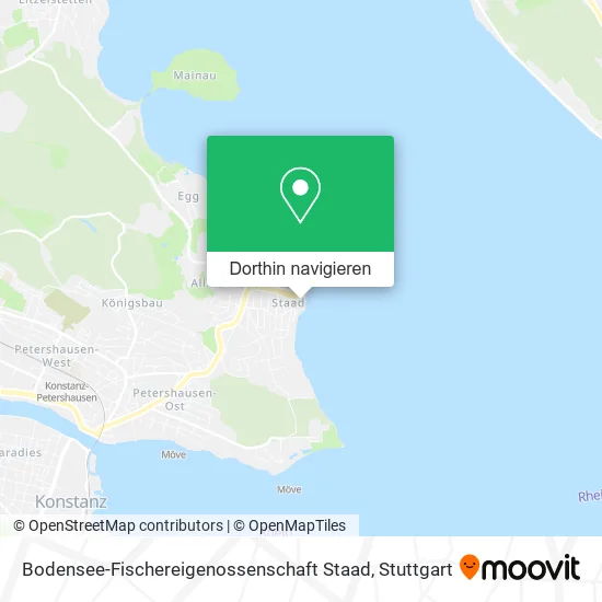 Bodensee-Fischereigenossenschaft Staad Karte